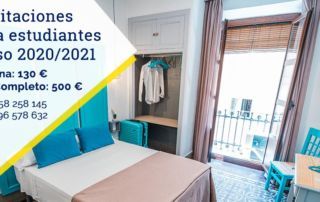 Habitaciones para estudiantes curso 2020/2021 en Granada